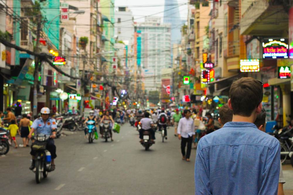 Foto: Strassenszene in Thailand