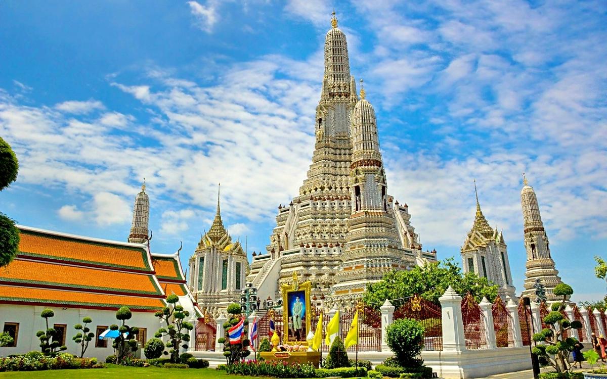 Tempel Wat Arun in Bangkok (Thailand / Sdostasien)