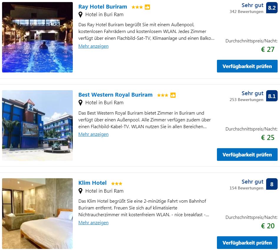 Die besten Buriram Hotels