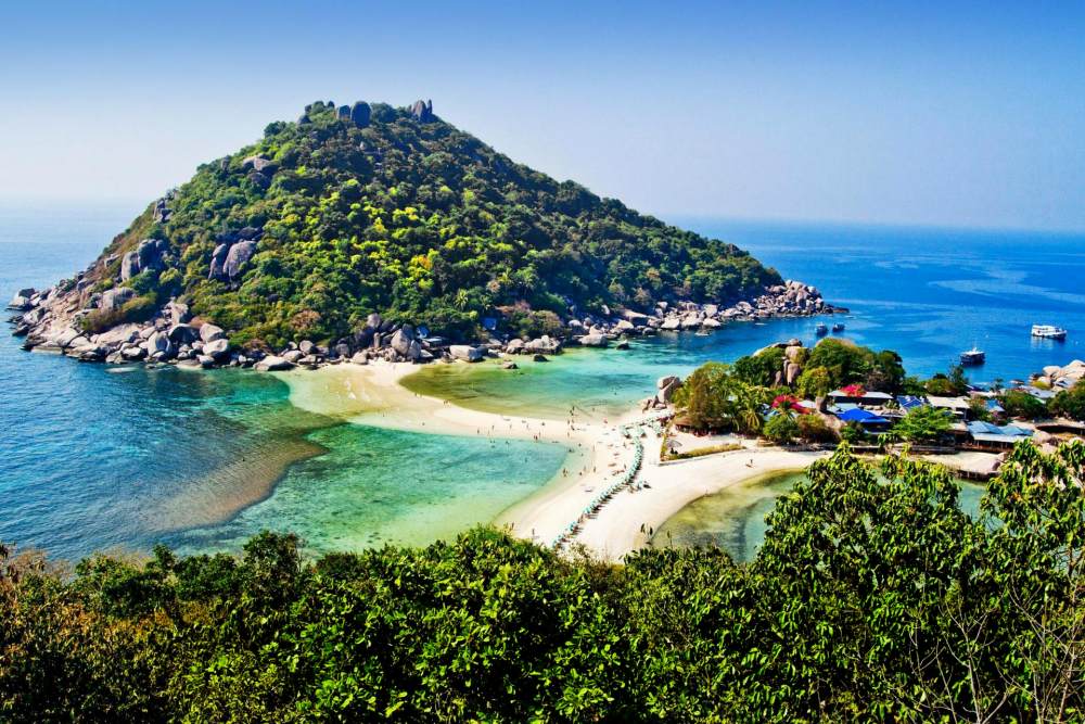 Tauchparadie Insel Koh-Tao in Thailand Nang-Yuan-Beach