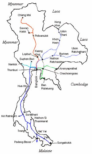 Railway Network Map - Eisenbahn Karte Verbindungen