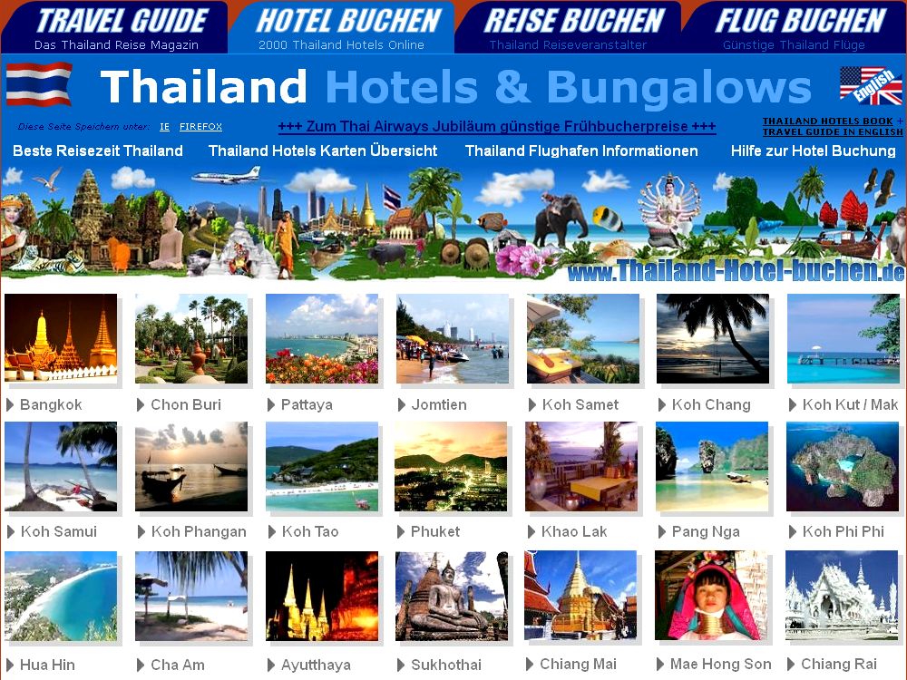 Hotel Auswahl Thailand (Bangkok, Koh Samui, Phuket, Pattaya)