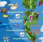 Karte Koh Lanta Map