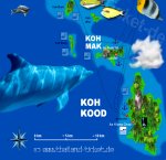Karte Koh Mak + Koh Kood Map