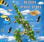 Karte Koh Phi Phi Map