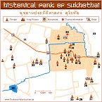 Karte Sukhothai Historical Park