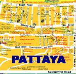 Stadtkarte Pattaya & Jomtien