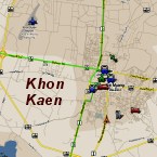 Karte Khon Kaen Map (Stadtplan Khon Kaen)