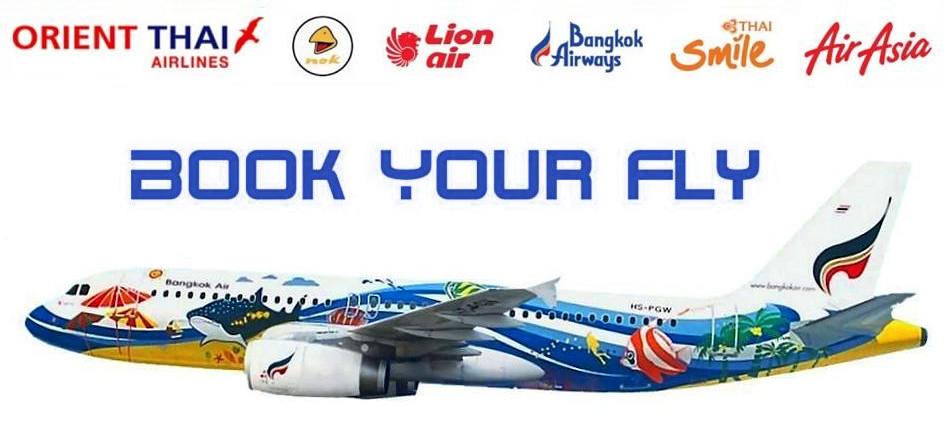 Koh Samui Airlines ticket center for Thai Airways, AsiaAir, Thai Smile, Thai Lion Air, Nok Air, Thai Vietjet Air und Bangkok Aiways Flights 