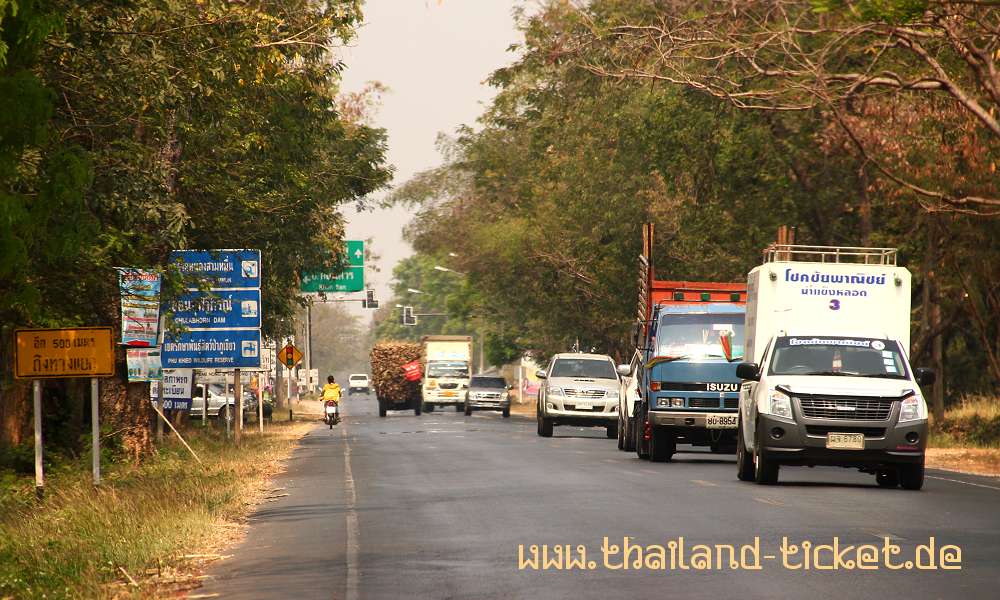 Foto: Linksverkehr in Thailand