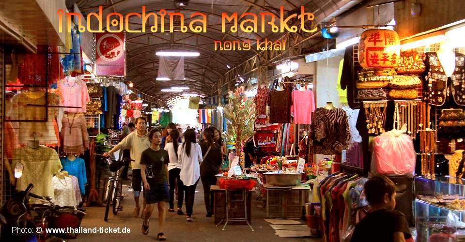 Tha Sadet Market - Indochina Market. Mueang Nong Khai