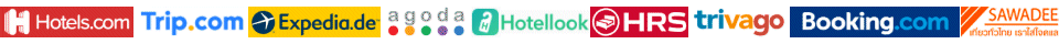 Hotelpreisvergleich bei Expedia - Trip.com - Hotels.com - AGODA - Hotellook - HRS - Trivago - Booking.com - Sawadee.com