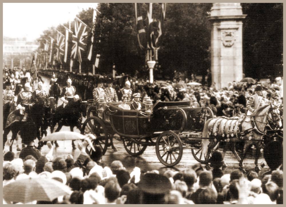 Der thailndische Knig beim Staatsbesuch in London 1960